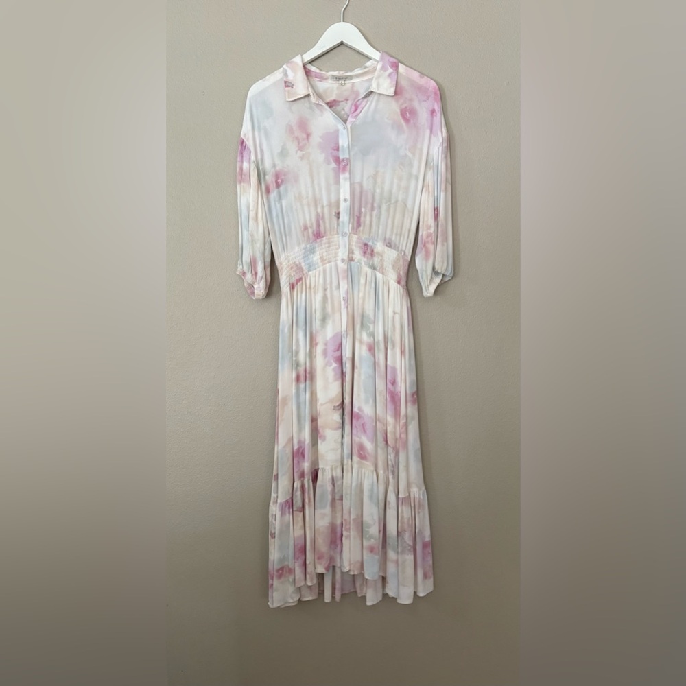 Z Supply Watercolor Floral Maxi Dress - Size Medium - Picture 6 of 11